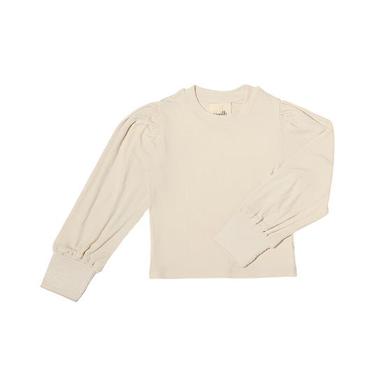 Jessa Long-sleeve T-shirt in Oatmeal