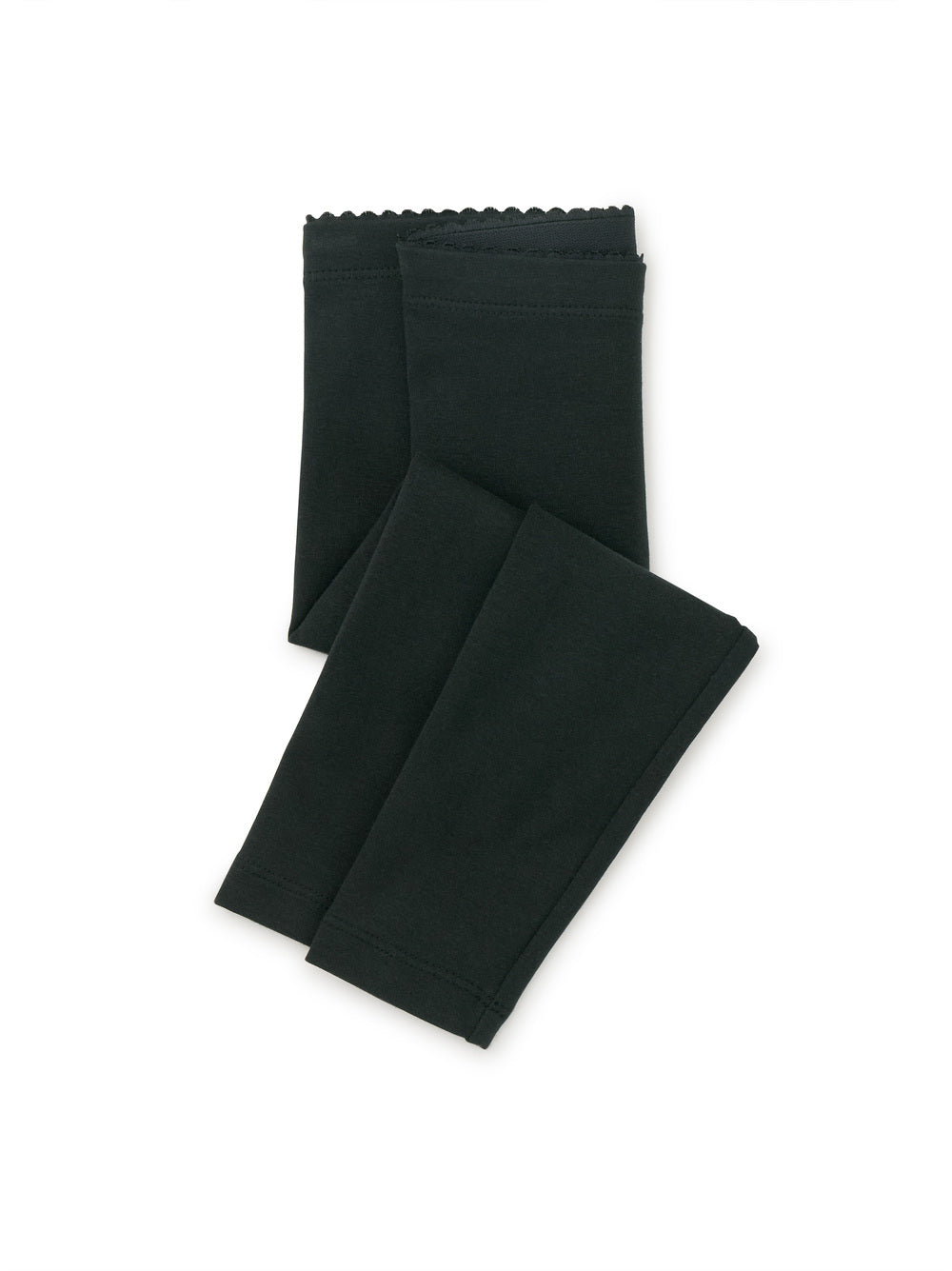 Jet Black Solid Baby Leggings