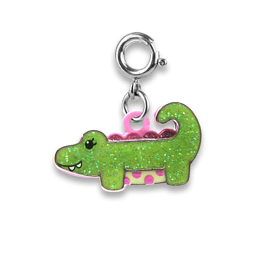 Glitter Alligator Charm