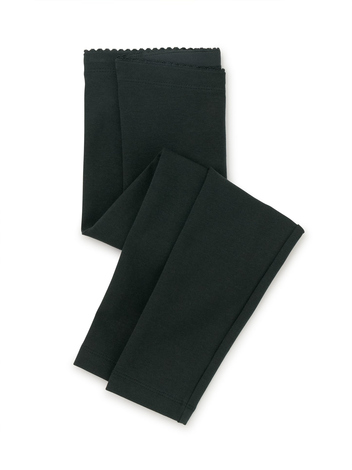 Jet Black Solid Leggings