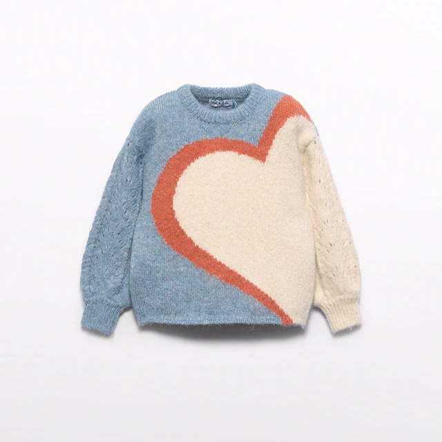 Cerulean Heart Sweater