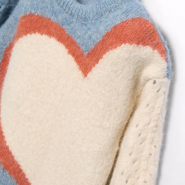 Cerulean Heart Sweater