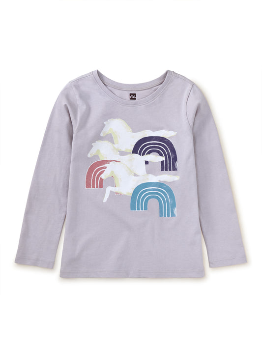 Urchin Purple Rainbows Horses Tee