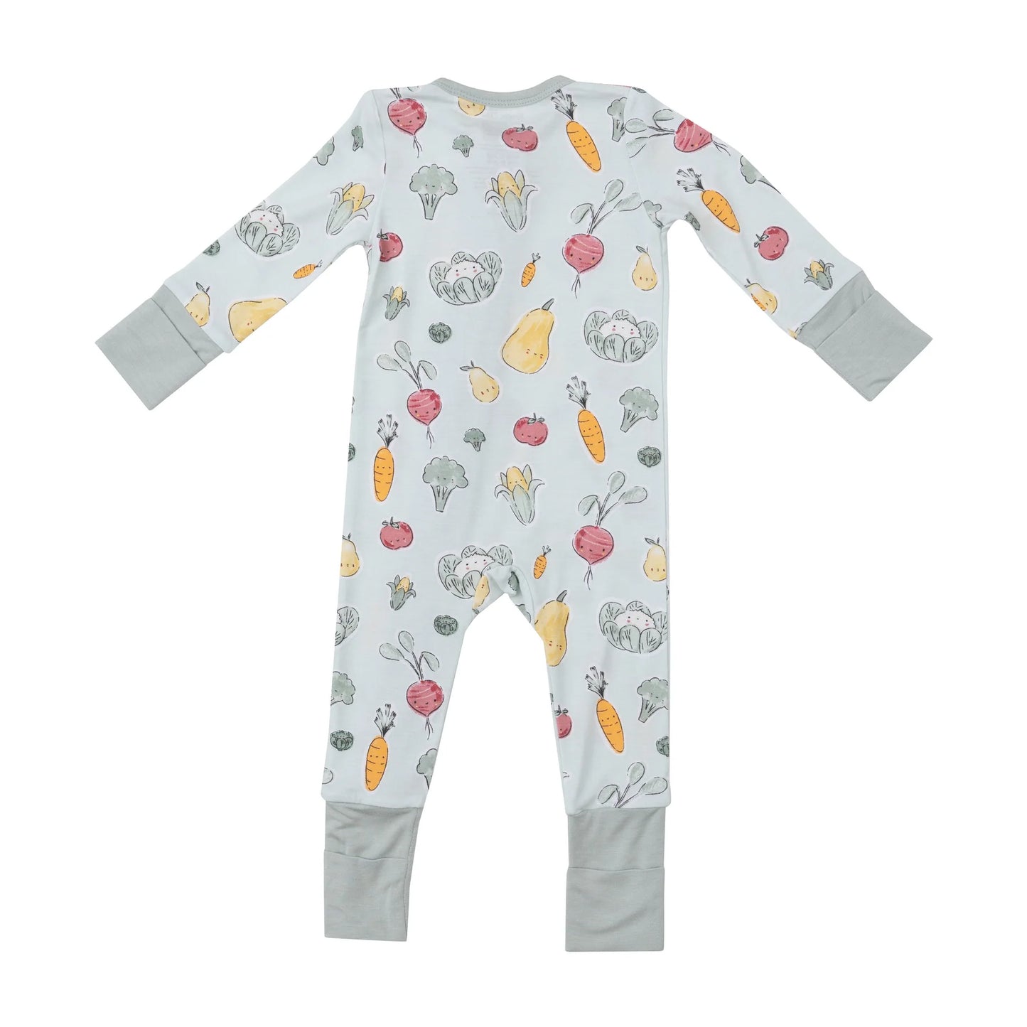 Watercolor Baby Veggies Romper