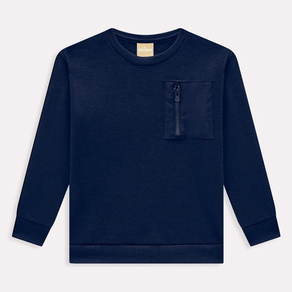 Navy Blue Milon Pullover