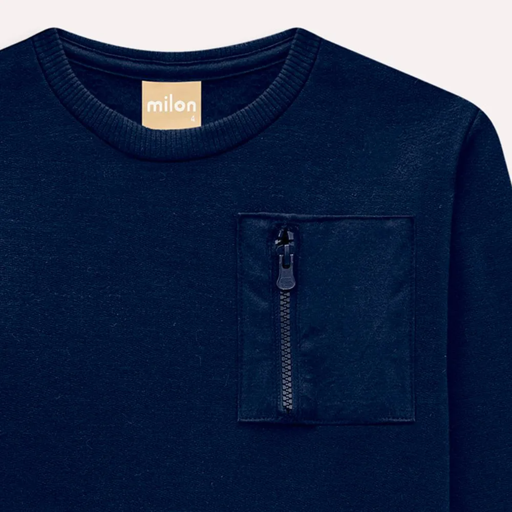 Navy Blue Milon Pullover