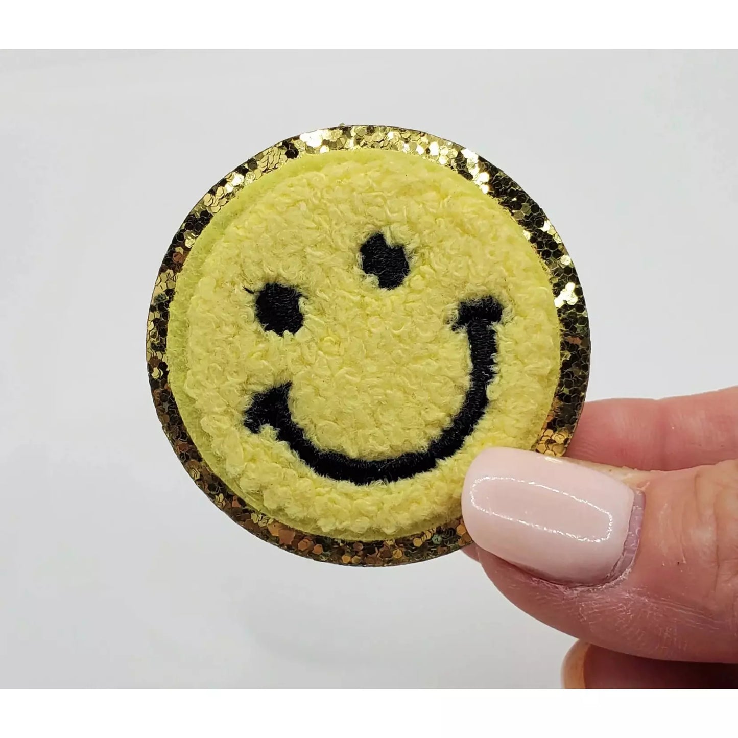 Smile Face Chenille Patch