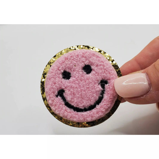 Smile Face Chenille Patch