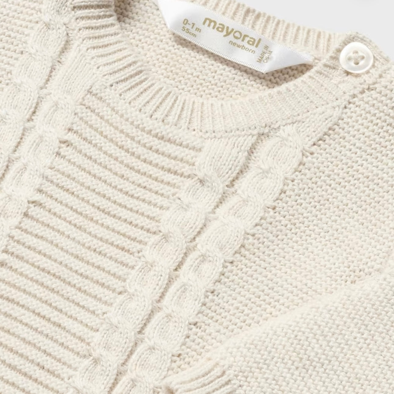 Tan Cable Knit Set