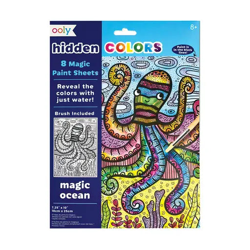 Hidden Colors Magic Paint Sheets: Magic Ocean