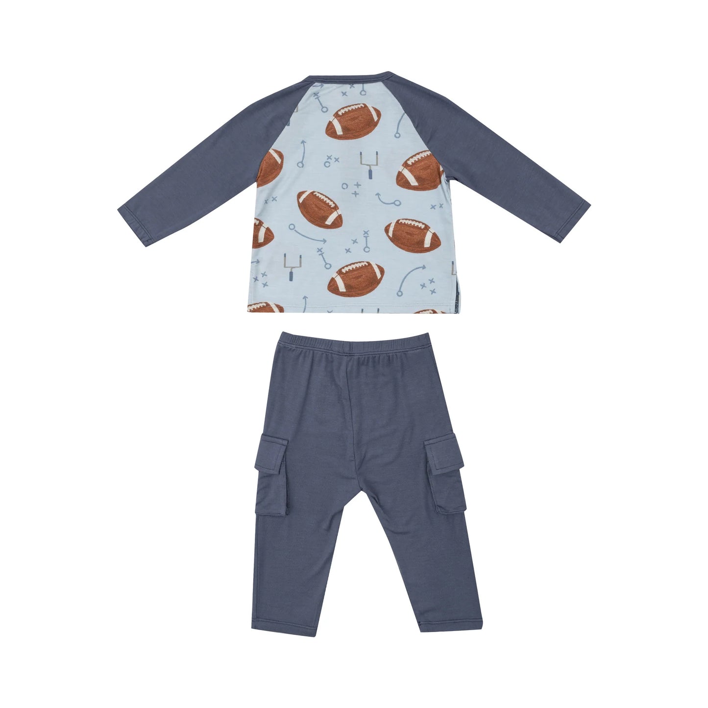 Blue Footballs Raglan Outfit