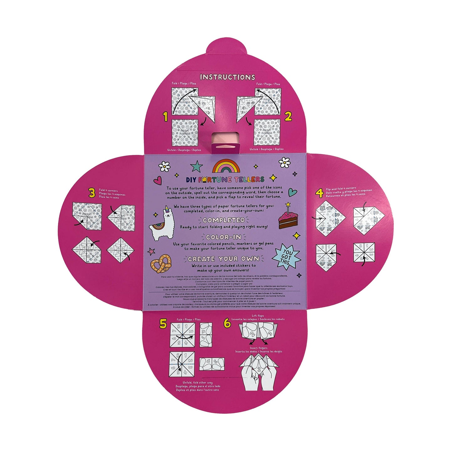 D.I.Y. Fortune Tellers Activity Kit - Set of 24 Designs