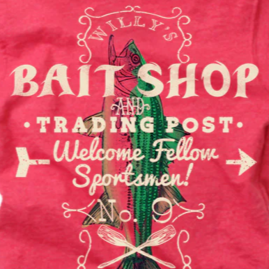 Bait Fly Red Organic Cotton Tee