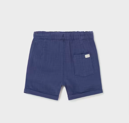 Ink Blue Muslin Shorts