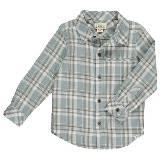 Blue & White Plaid Atwood Woven Shirt