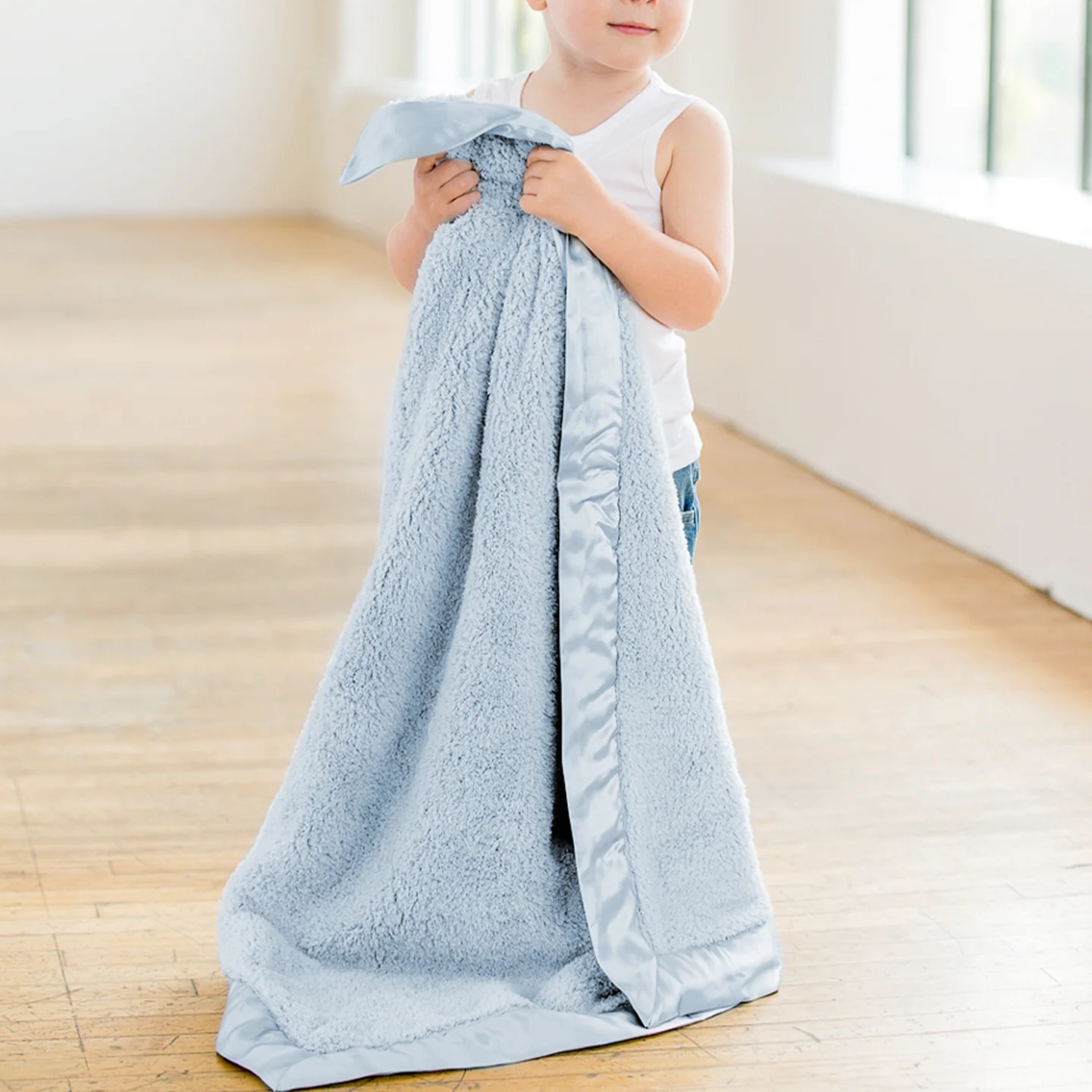 Blue Chenille Blanket