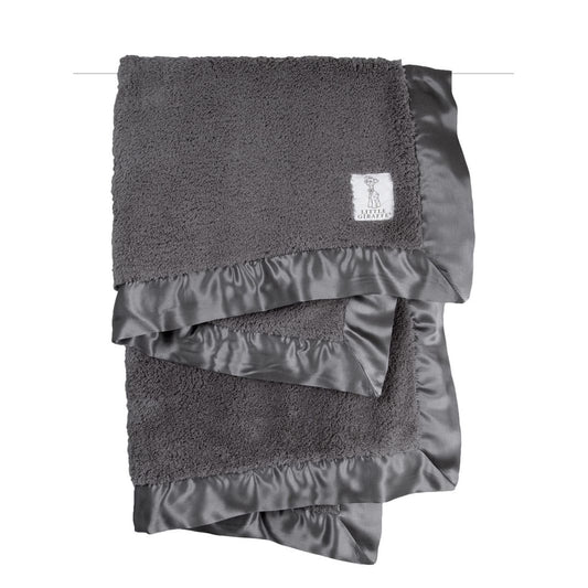 Charcoal Chenille Blanket