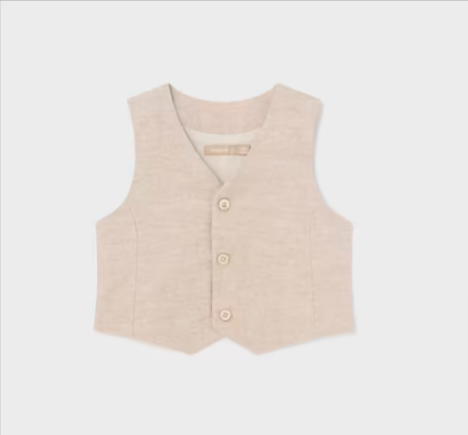 Coconut Linen Dressy Vest