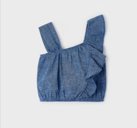 Denim Blouse Tank