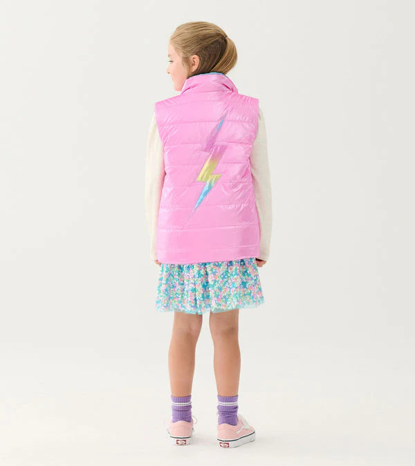 Rainbow Shine Reversible Quilt Vest