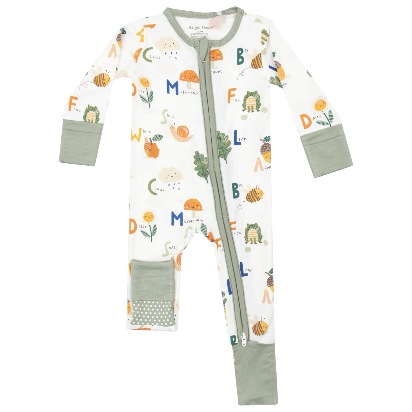 Nature ABCs Zipper Romper