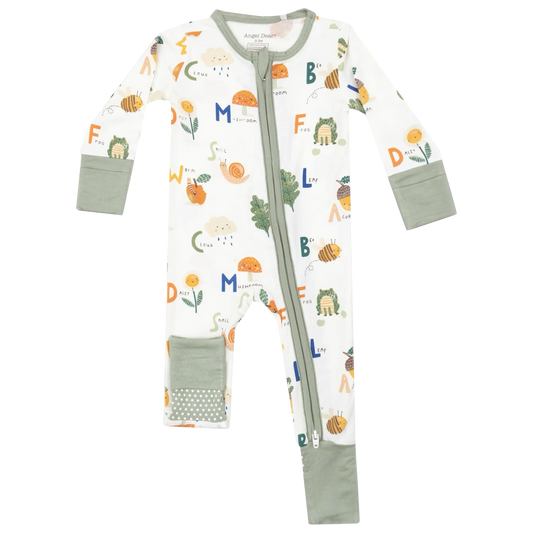 Nature ABCs Zipper Romper