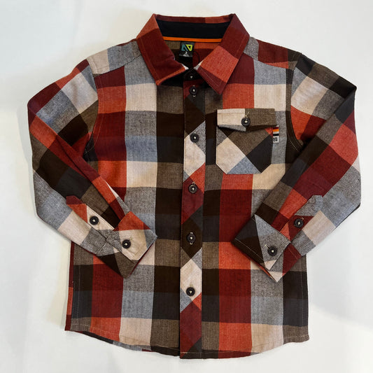 Autumn Plaid Button Up Shirt