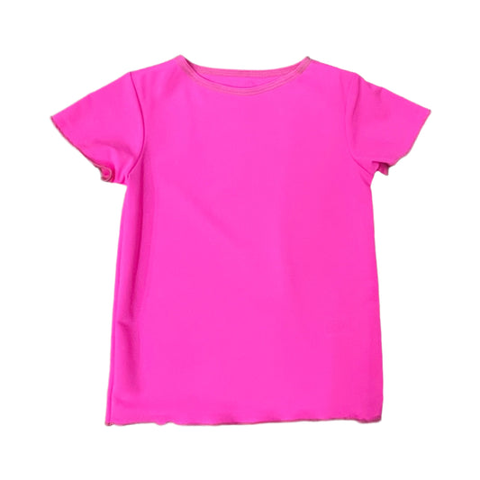 Hot Pink Short Sleeve Athletic Shirt