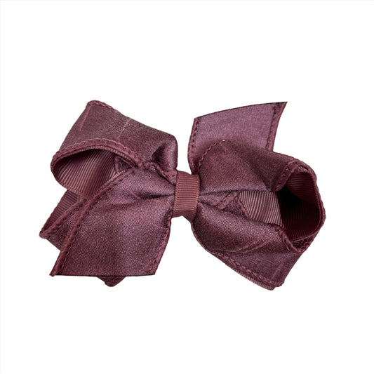 Mauve Medium Dupioni Bow