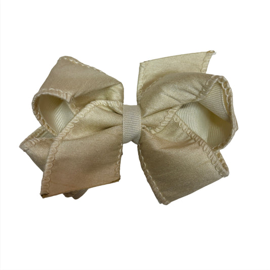 Cream Medium Dupioni Bow