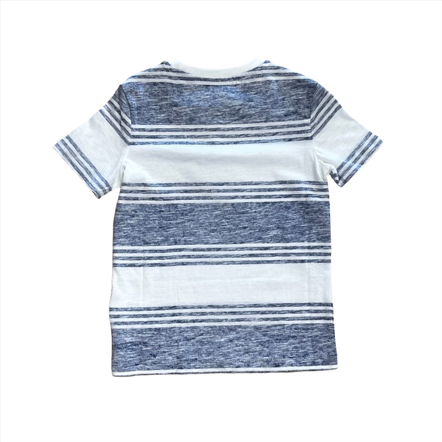 Blue Reverse Print Stripe Tee