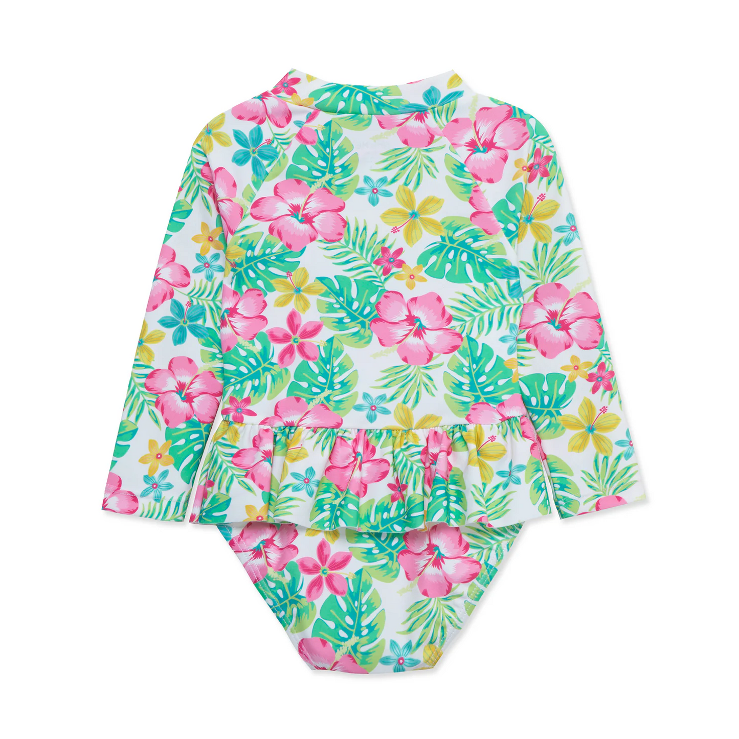 Tropical Rash Guard Toddler Swim Suit