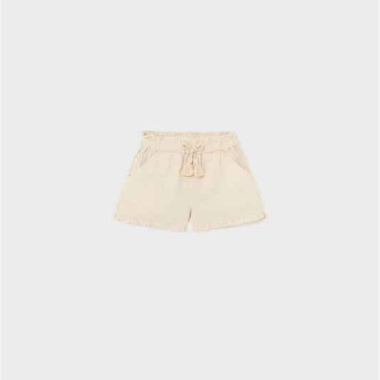 Linen Ruffle Shorts