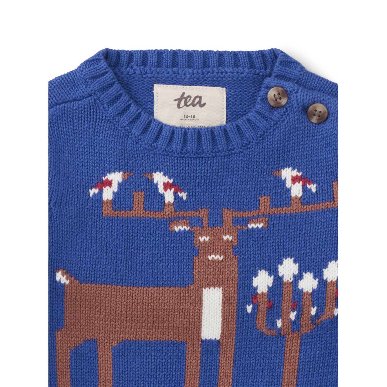 Majorelle Blue Reindeer Sweater