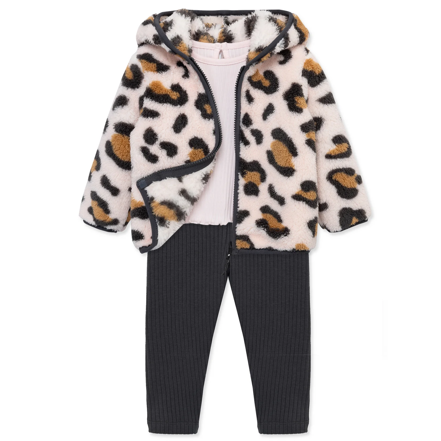 Pink Leopard Sherpa Set (Baby)