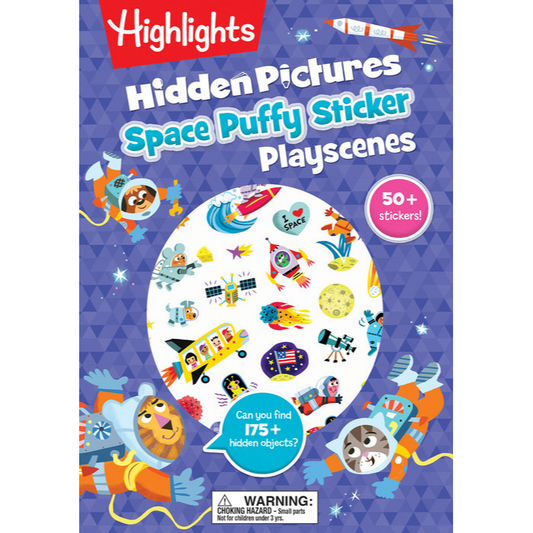 Hidden Pictures Space Puffy Stickers Playscenes