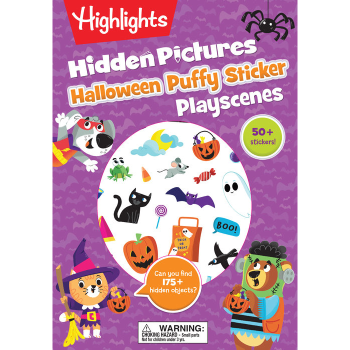 Hidden Pictures Halloween Puffy Sticker Playscenes