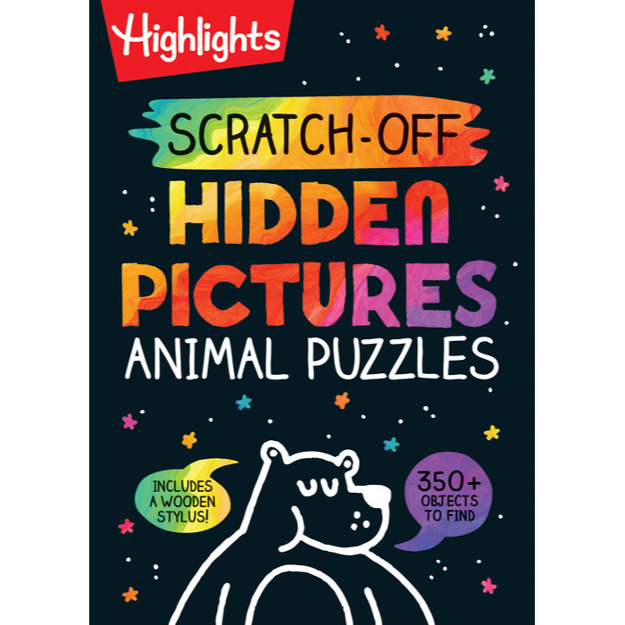 Scratch-off Hidden Pictures Animal Puzzles