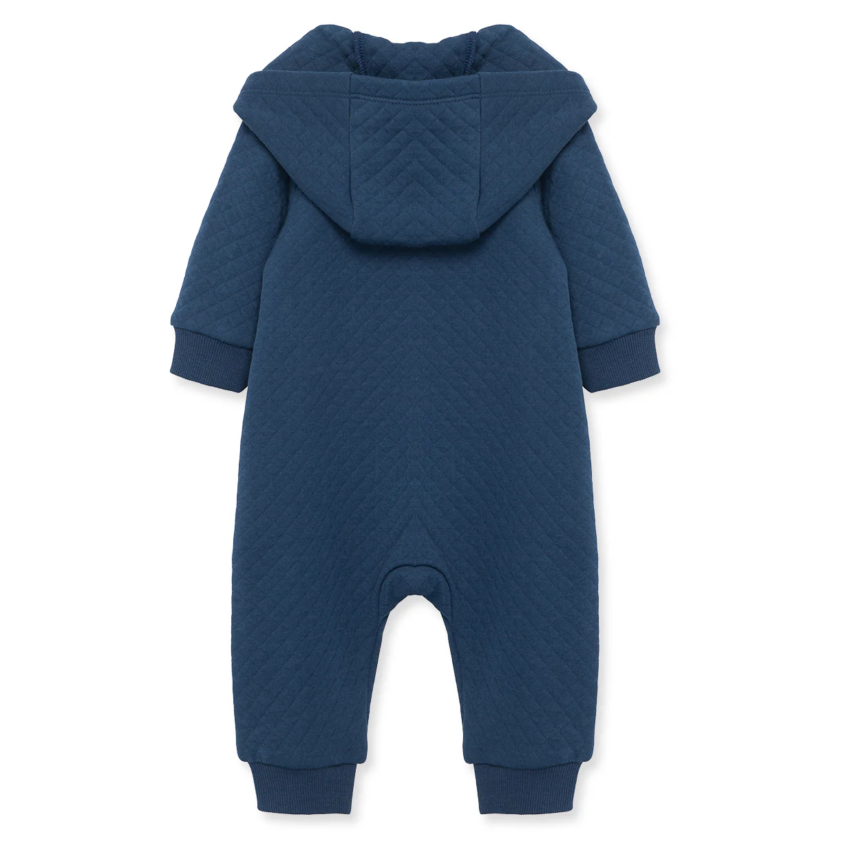 Navy Quilted Hooded Coverall