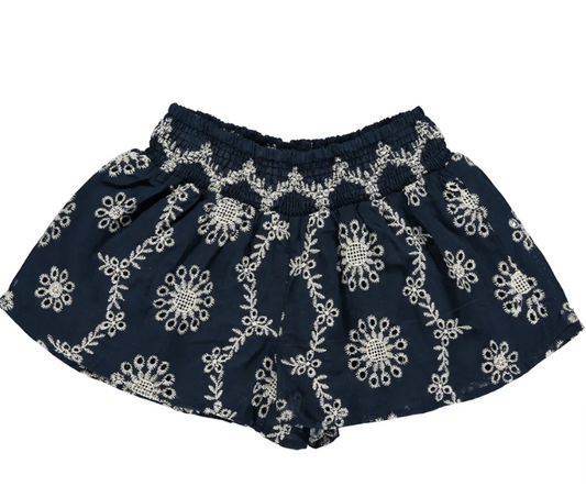 Navy Eyelet Jessie Short