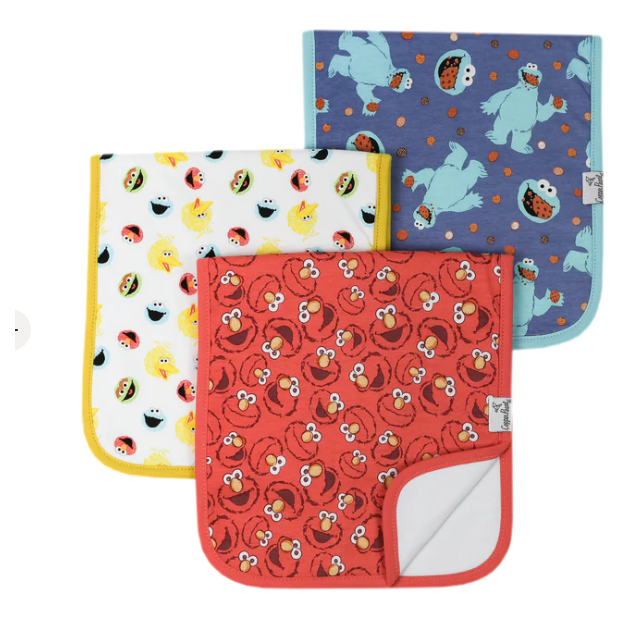 Elmo Burp Cloth 3 pk