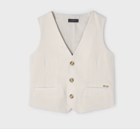 Raffia Linen Vest