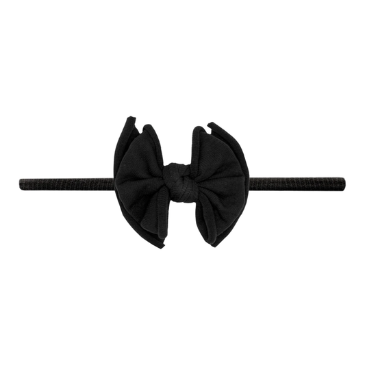 Black Bow Fab Skinny Headband