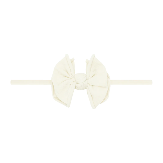 Ivory Bow Fab Baby Skinny Headband