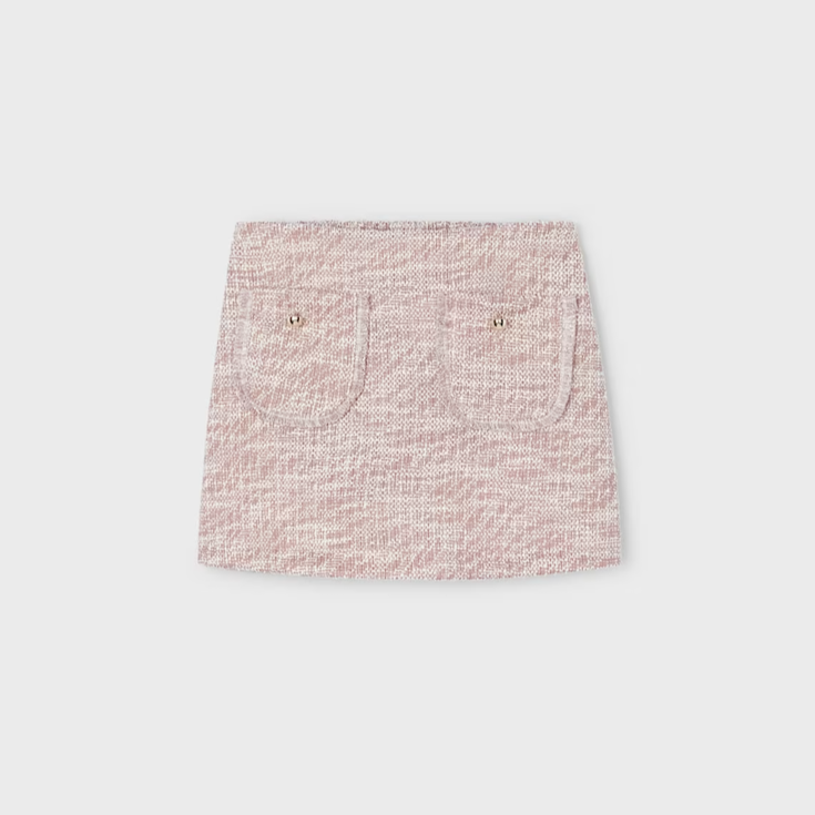 Rose Tweed Skort