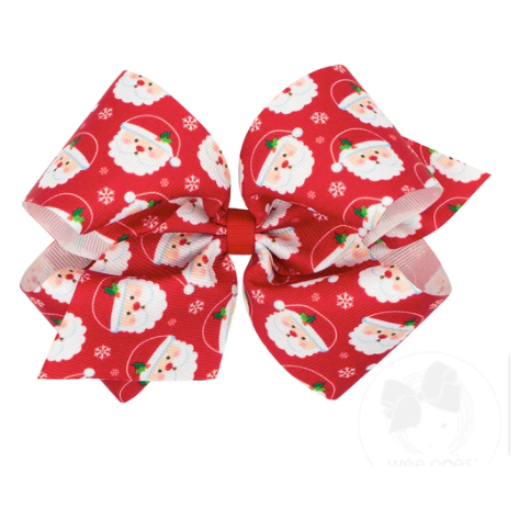 Red Santa Medium Bow