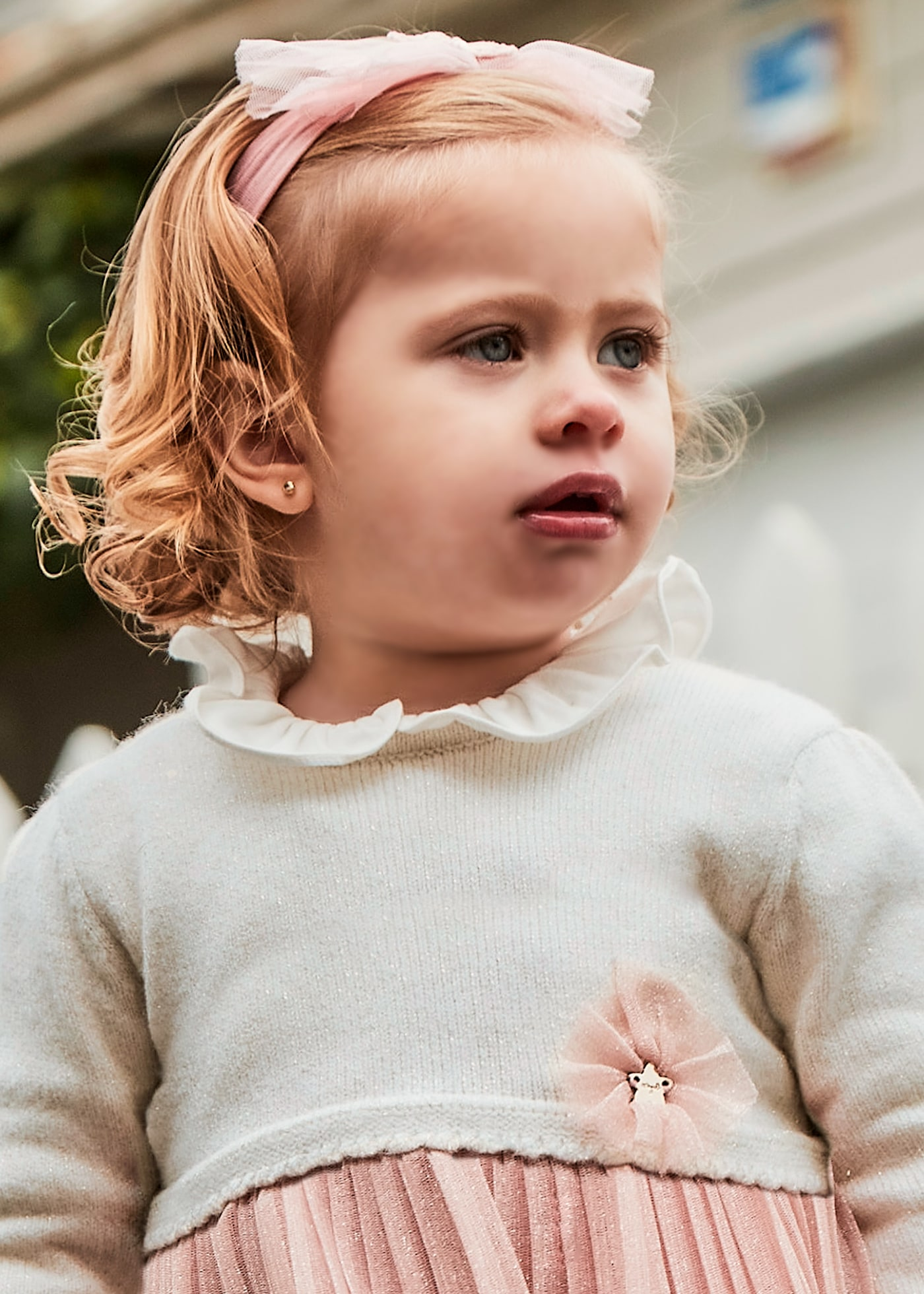 Blush Pleated Dress