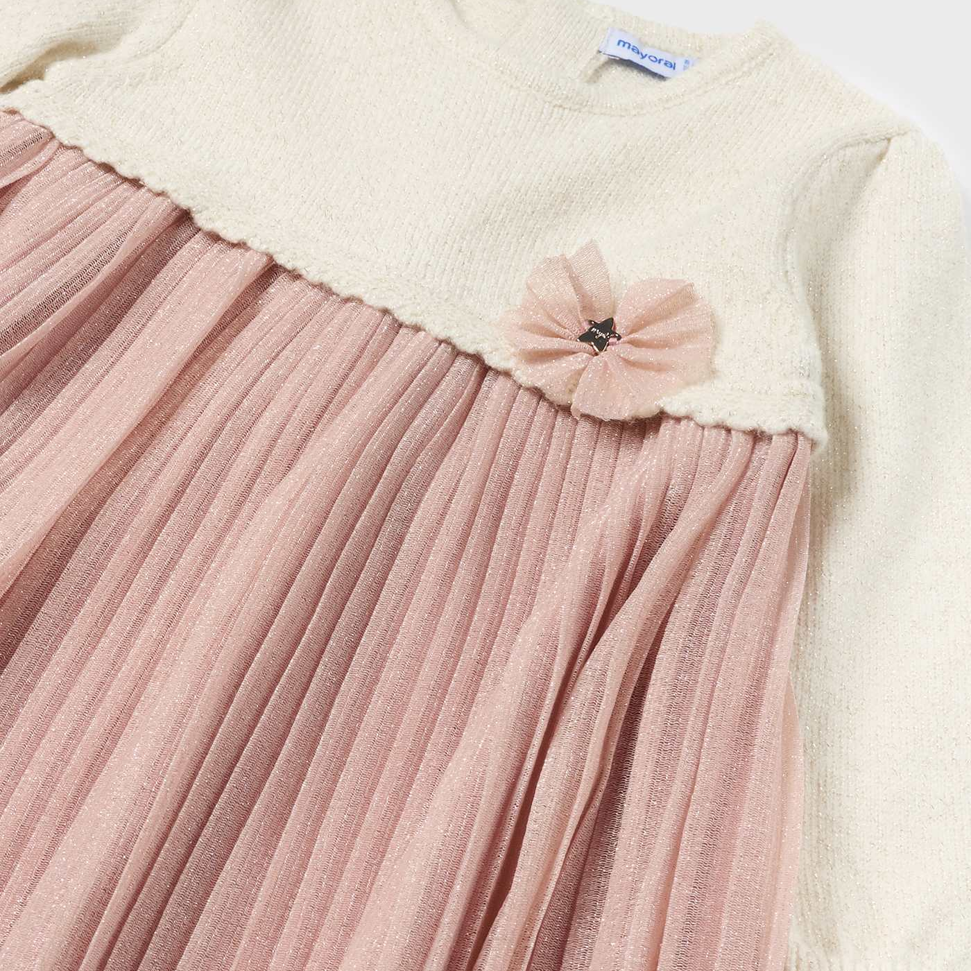 Blush Pleated Dress