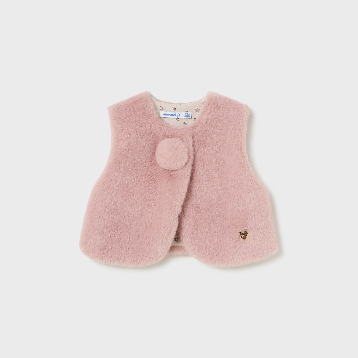 Rose Toddler Fur Vest