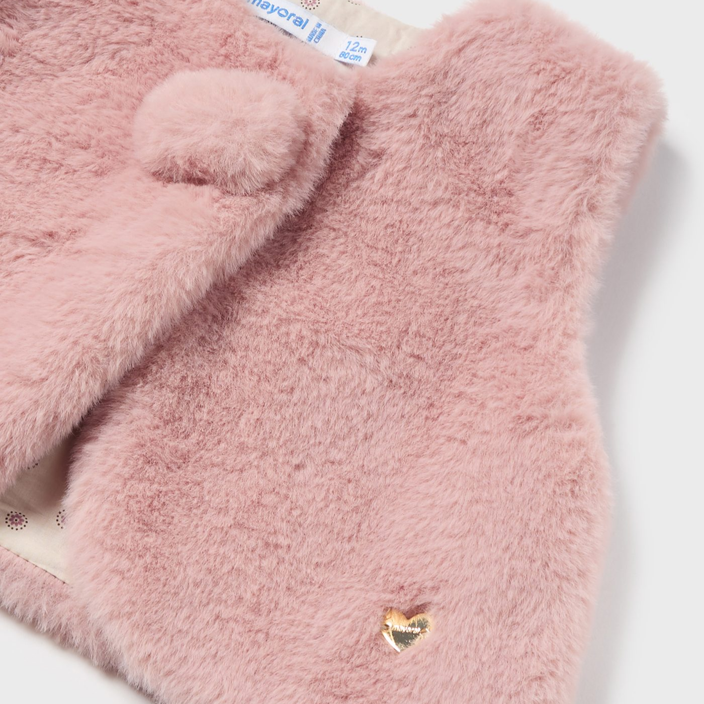 Rose Toddler Fur Vest